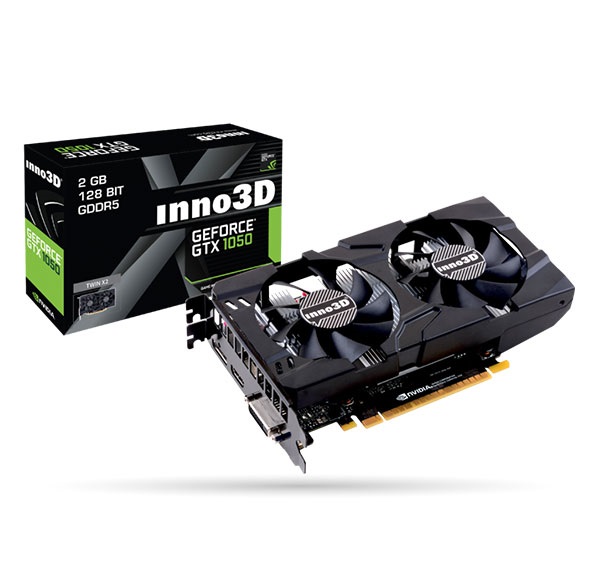 INNO3D GeForce® GTX 1050 TwinX2 2GB DDR5 128BIT Graphics Card